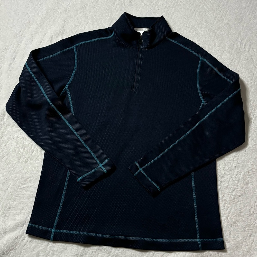 Nike Golf Athletic Blue Quarter Zip Long Sleeve - Picture 1 of 4